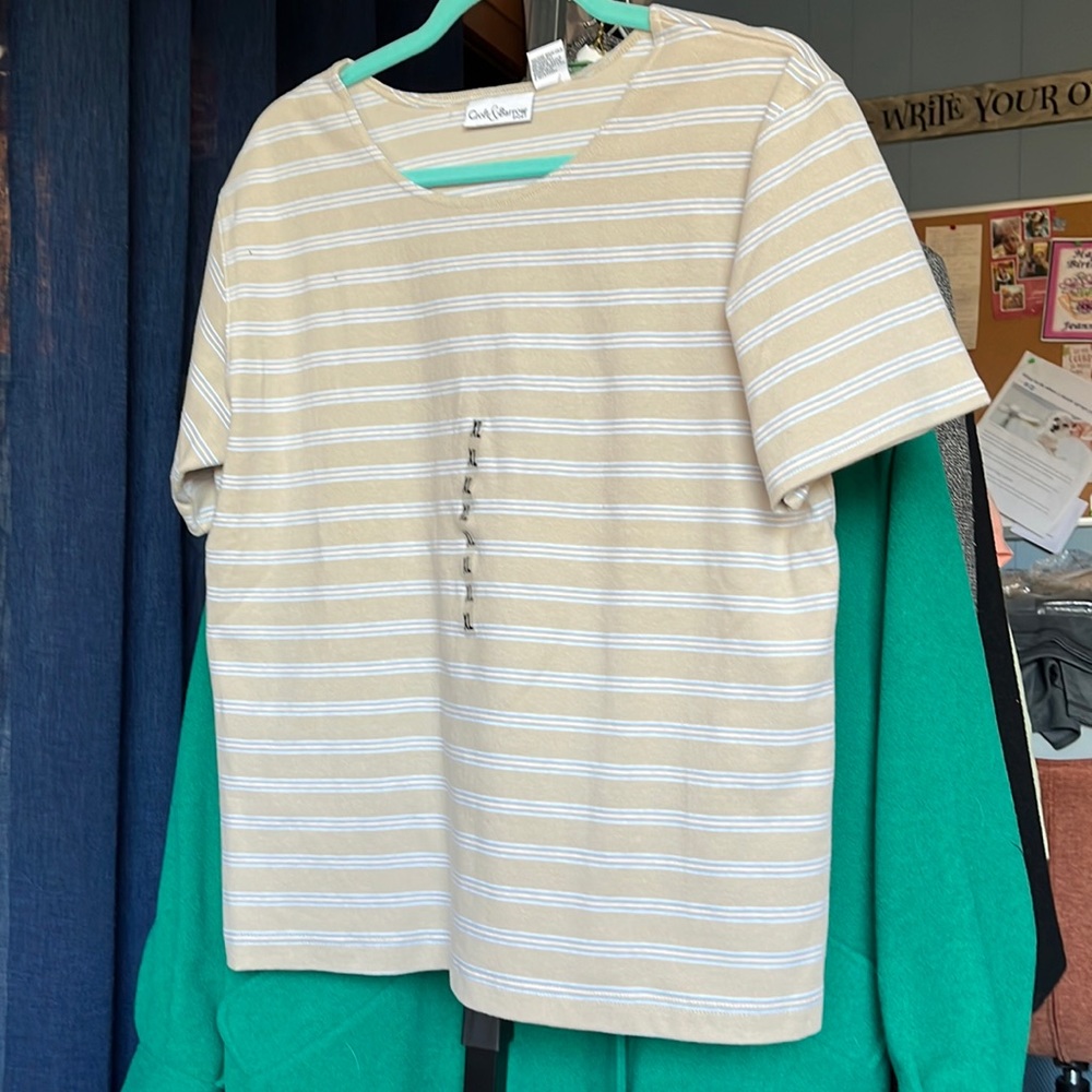 2 women’s T-shirts, Croft and Barrow, brand new with tags attached. Size XL